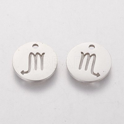 Non-Tarnish 304 Stainless Steel Charms STAS-Q201-T095-8-1