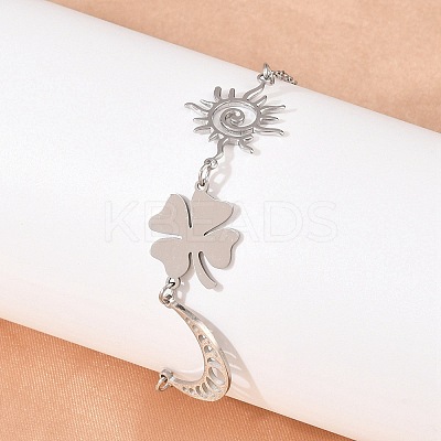 304 Stainless Steel Link Bracelets SA-CBA7739-03P-1