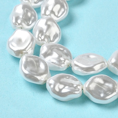 ABS Plastic Imitation Pearl Beads Strands KY-F021-02-1