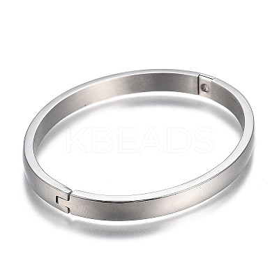 Tarnish Resistant 304 Stainless Steel Bangles LS-STAS-I166-36B-1