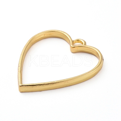 Zinc Alloy Open Back Bezel Pendants PALLOY-E577-17G-1