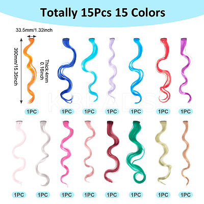 15Pcs 15 Colors Fashion Women's Hair Accessories PHAR-TA0001-13-1
