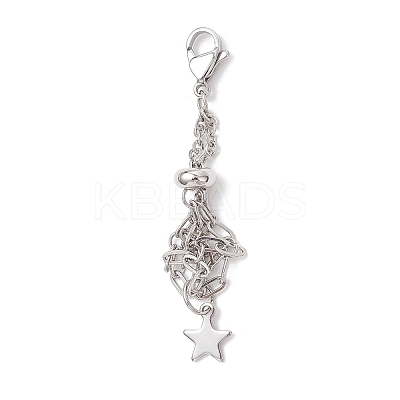 3Pcs 304 Stainless Steel Macrame Pouch Empty Stone Holder Pendant Decorations HJEW-JM04380-02-1