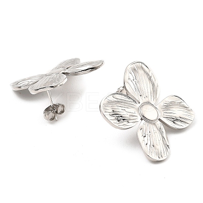 Non-Tarnish 304 Stainless Steel Stud Earrings for Women EJEW-E291-03P-1
