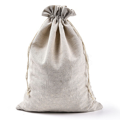 Cotton Cloth Packing Pouches Drawstring Bags ABAG-R011-25X35-01-1