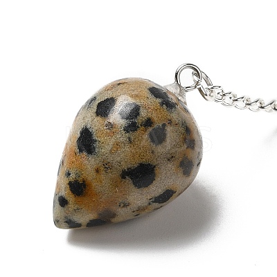 Natural Dalmatian Jasper Dowsing Pendulums G-R492-01S-02-1