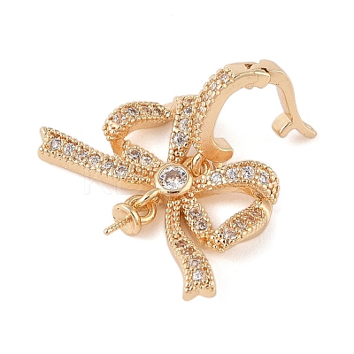 Brass Micro Pave Cubic Zirconia Peg Bails LS-KK-N256-16G-1