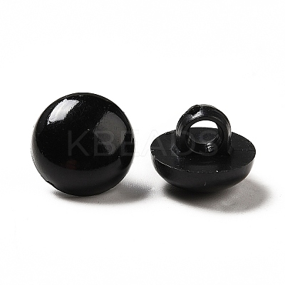 Opaque Acrylic Shank Buttons X-BUTT-D011-B-01-1