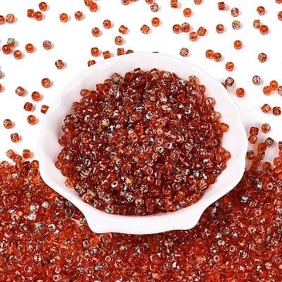 Transparent Colours Picasso Glass Beads SEED-Q039-05A-C05-1
