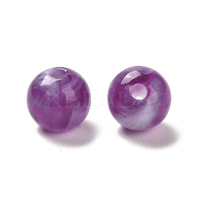 Imitation Jade Acrylic Beads X1-MACR-G066-01L-1