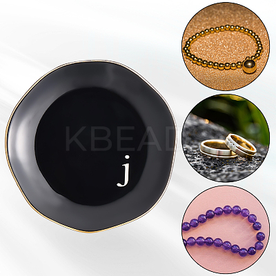 Round Ceramic Jewelry Dish AJEW-WH20067-015A-1