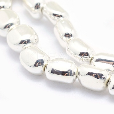 Electroplate Non-magnetic Synthetic Hematite Beads Strands G-L485-17A-S-1