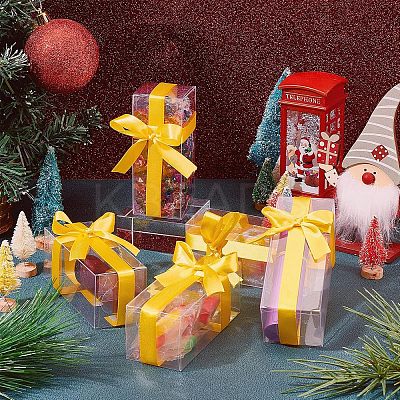 30Pcs Rectangle Transparent Plastic PVC Box Gift Packaging CON-NB0001-85A-1