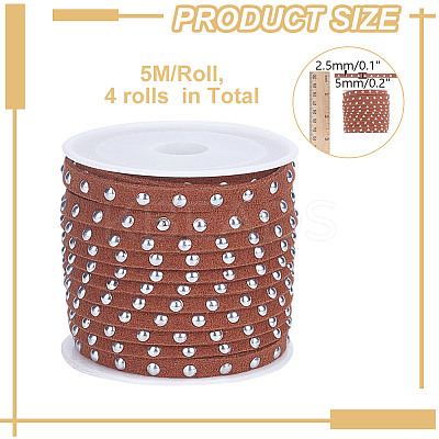 4 Rolls Faux Suede Cord LW-HY0001-01C-1