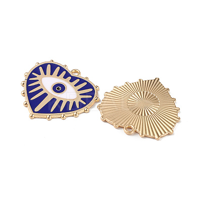 Rack Plating Alloy Enamel Pendants ENAM-K067-05E-1