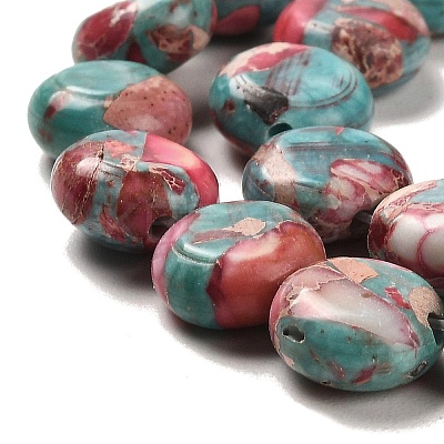 Synthetic Regalite/Imperial Jasper/Sea Sediment Jasper Beads Strands G-F765-M01-01-1