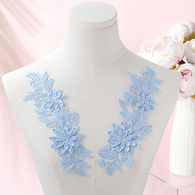 Polyester Embroidery Sequin Costume Accessories DIY-WH20025-014B-1