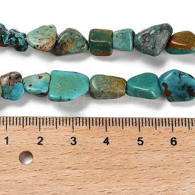Natural HuBei Turquoise Beads Strands G-P497-01E-19-1