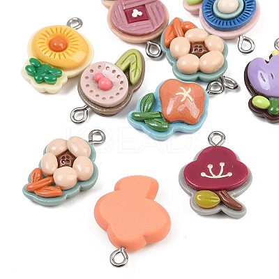 Opaque Resin Pendants RE-CBA5D24-05-1