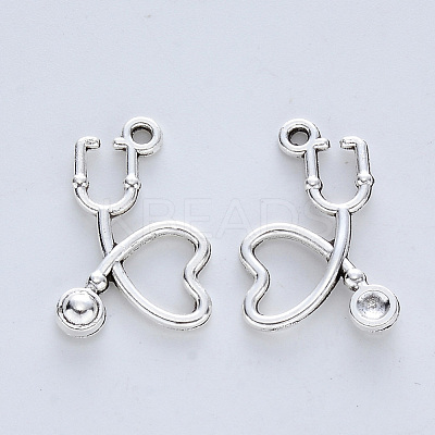 Tibetan Style Alloy Pendants X-TIBE-R316-086AS-RS-1