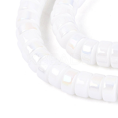 AB Color Plated Opaque Glass Beads Strands GLAA-T026-3x6mm-P10-1