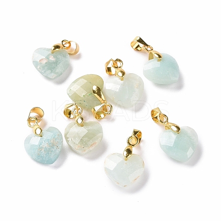 Natural Amazonite Pendants G-C023-07F-1