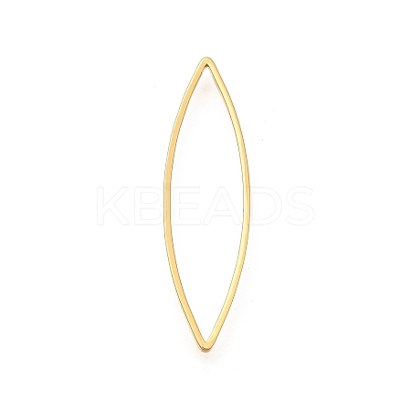 Brass Open Back Bezel Link Rings X-KK-B152-08B-G-1