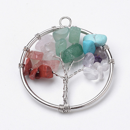 Natural & Synthetic Gemstone Pendants G-S271-23A-01-1