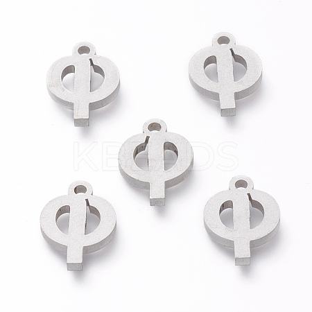 304 Stainless Steel Pendants STAS-A045-22P-1