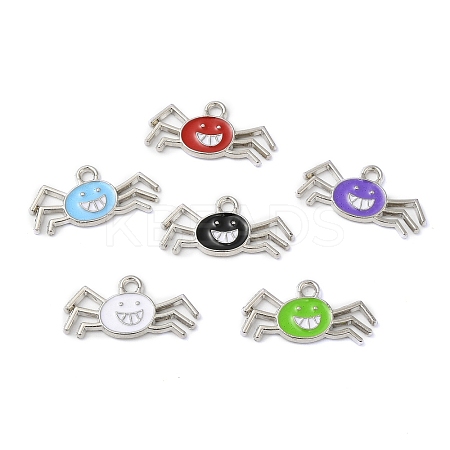 Eco-friendly Alloy Enamel Pendants PALLOY-M212-13P-1