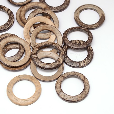 Wood Jewelry Findings Coconut Linking Rings COCO-O006A-12-1