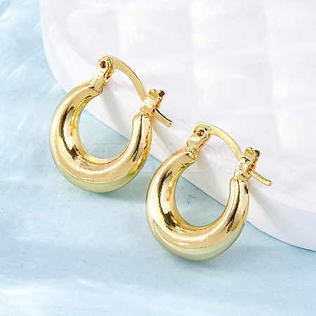 Chunky Huggie Hoop Earrings for Women LS-EJEW-A064-11G-RS-1