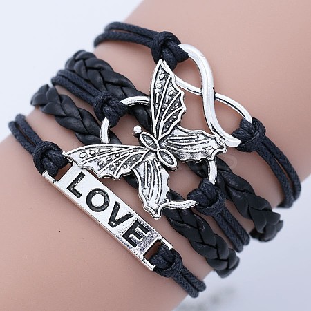 Imitation Leather Multi-strand Bracelets WG22DAF-02-1