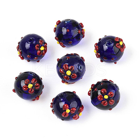 Handmade Lampwork Enamel Beads LAMP-T023-23A-1