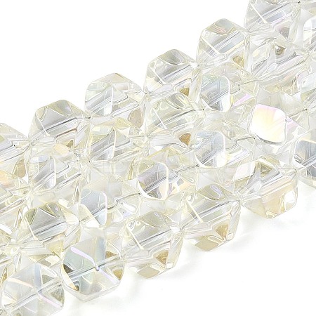 Electroplate Glass Beads Strands EGLA-T021-21D-1