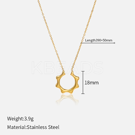 304 Stainless Steel Pendant Necklaces for Women FS-WG3C5F5-05-1