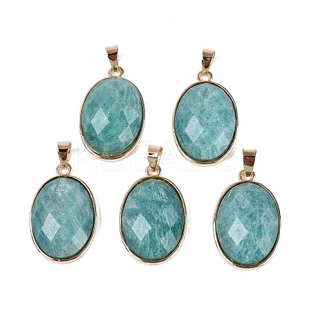 Natural Amazonite Pendants G-Q606-92G-05-1