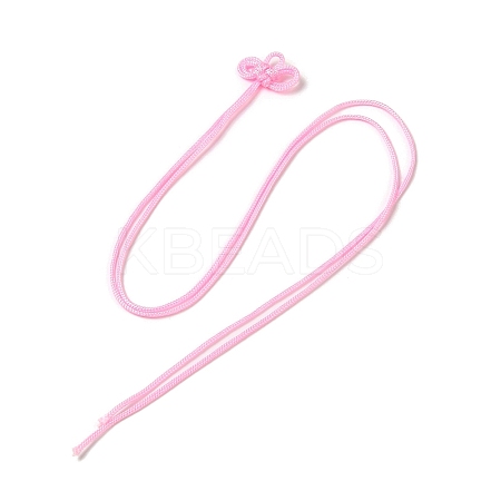 Nylon Lucky Knot Cord Amulet Yuki Pendant Decorations LS-AJEW-NH0001-01D-1