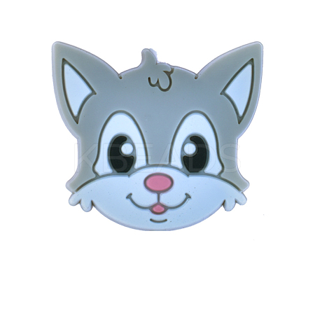 Cat Head Silicone Beads FIND-SZC0014-280-1