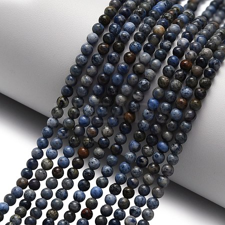 Natural Dumortierite Beads Strands G-Z116-A26-3mm-1