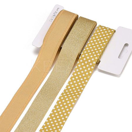 9 Yards 3 Styles Polyester Ribbon SRIB-A014-H02-1