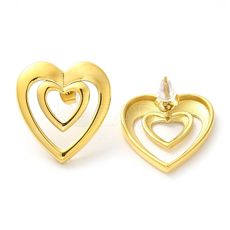 304 Stainless Steel Stud Earrings EJEW-D104-03G-1