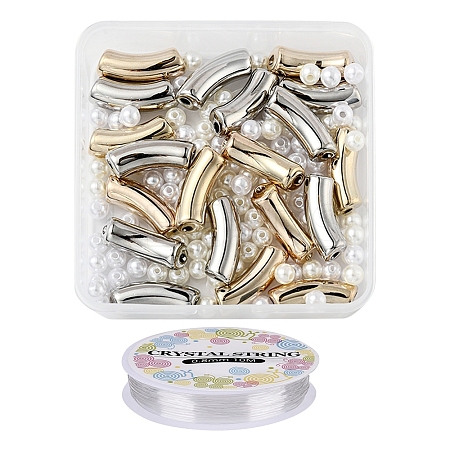 DIY Chunky Tube Beads Bracelet Making Kit DIY-YW0005-16-1
