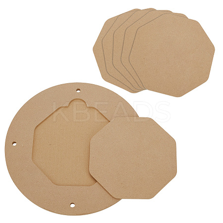 Medium Density Fiberboard (MDF) Portable Clay Wedging Board with Built AJEW-WH0270-255-1