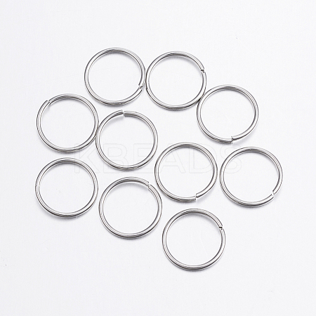 Tarnish Resistant 304 Stainless Steel Open Jump Rings A-STAS-P151-05-1