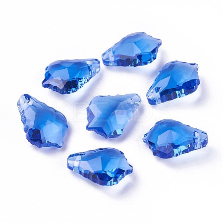 Faceted Glass Pendants GLAA-F068-C30-01-1