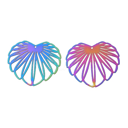 201 Stainless Steel Filigree Pendants SA-CBA5D45-01-1