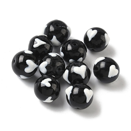 Handmade Glass Enamel Beads GLAA-K070-45C-1