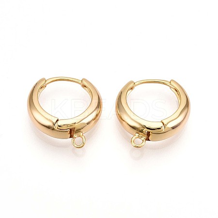 Brass Hoop Earring Finding KK-N261-54G-1