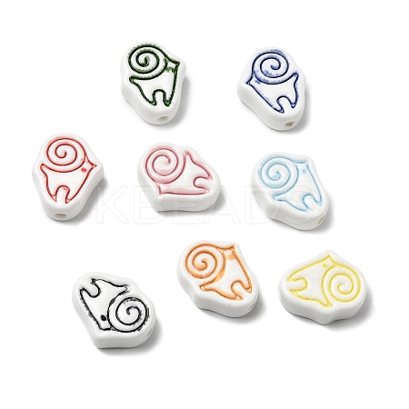 Handmade Porcelain Beads PORC-Z004-01-1